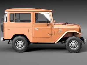 toyota land cruiser fj40 1975 3D Model