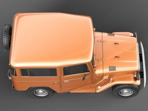 toyota land cruiser fj40 1975 3D Model