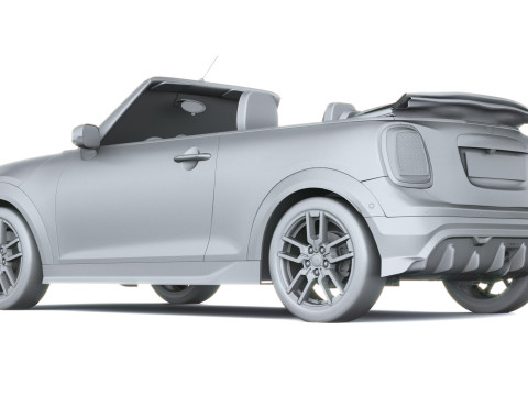 미니 존 쿠퍼 웍스 컨버터블 2025 3D 모델