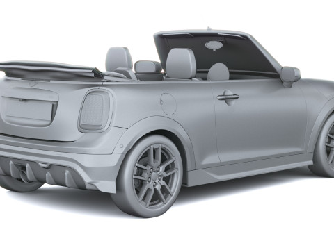 미니 존 쿠퍼 웍스 컨버터블 2025 3D 모델