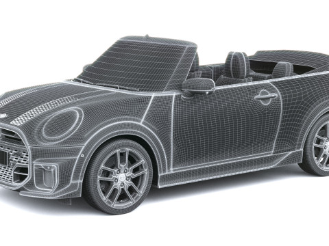 미니 존 쿠퍼 웍스 컨버터블 2025 3D 모델