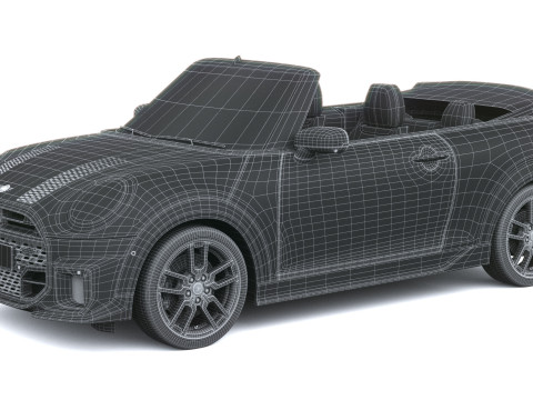 미니 존 쿠퍼 웍스 컨버터블 2025 3D 모델