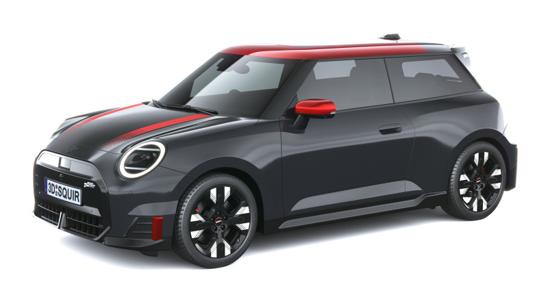 Mini John Cooper Elektrikli Çalışıyor 2025 3D Model .c4d .max .obj .3ds .fbx .stl .blend 