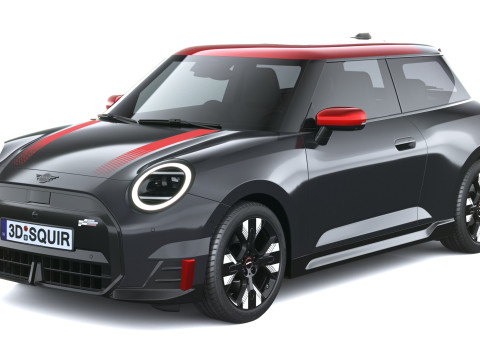 Mini John Cooper Elektrikli Çalışıyor 2025 3D Model