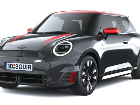 Mini John Cooper Elektrikli Çalışıyor 2025 3D Model