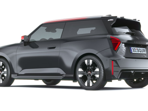 Mini John Cooper Elektrikli Çalışıyor 2025 3D Model