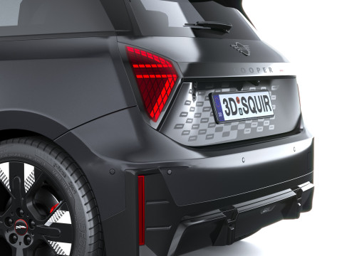 Mini John Cooper Elektrikli Çalışıyor 2025 3D Model