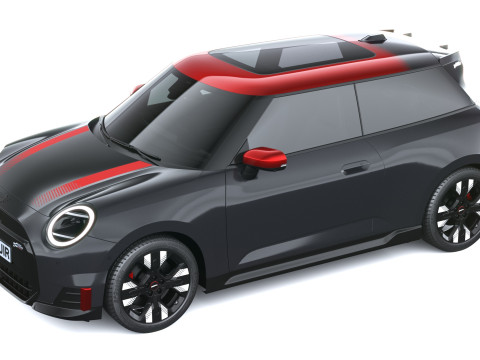 Mini John Cooper Elektrikli Çalışıyor 2025 3D Model