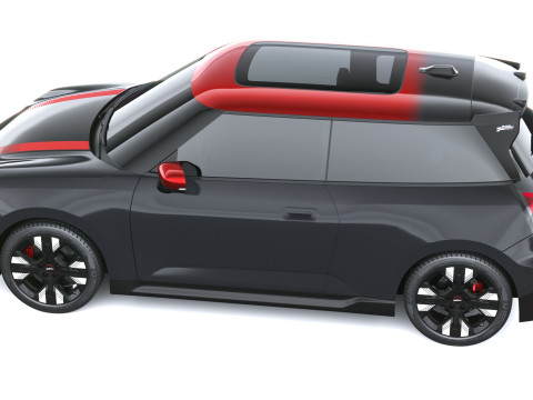 Mini John Cooper Elektrikli Çalışıyor 2025 3D Model