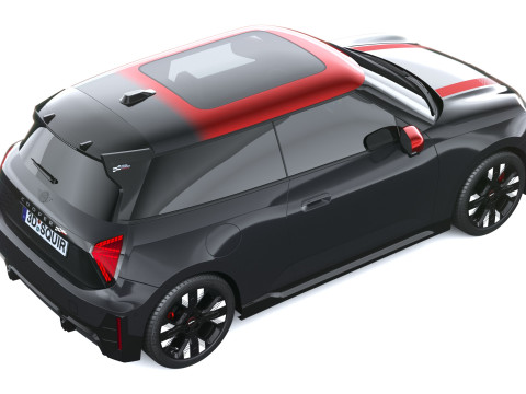 Mini John Cooper Elektrikli Çalışıyor 2025 3D Model
