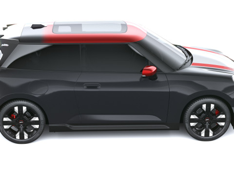 Mini John Cooper Elektrikli Çalışıyor 2025 3D Model