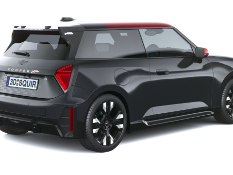 Mini John Cooper Elektrikli Çalışıyor 2025 3D Model