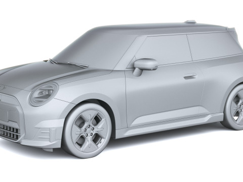 Mini John Cooper Elektrikli Çalışıyor 2025 3D Model