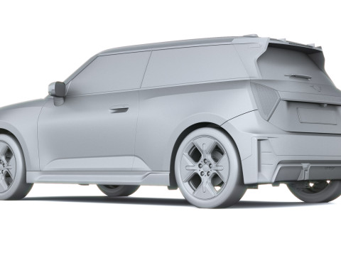 Mini John Cooper Elektrikli Çalışıyor 2025 3D Model