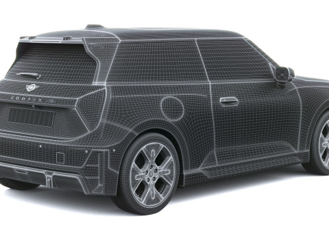 Mini John Cooper Elektrikli Çalışıyor 2025 3D Model
