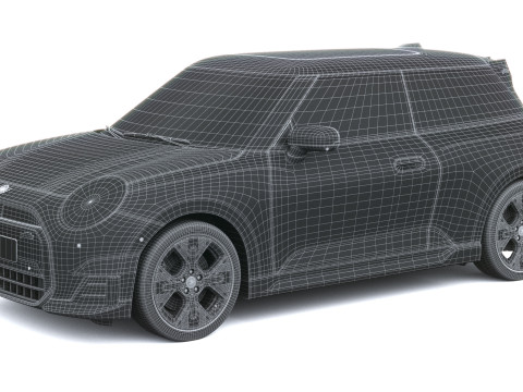 Mini John Cooper Elektrikli Çalışıyor 2025 3D Model