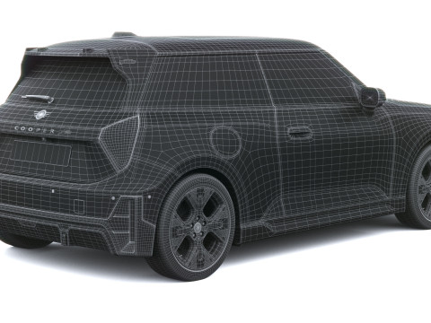Mini John Cooper Elektrikli Çalışıyor 2025 3D Model