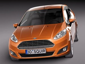 Fiesta 3-door 2013 3D Model