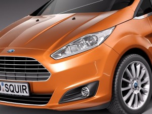 Fiesta 3-door 2013 3D Модель