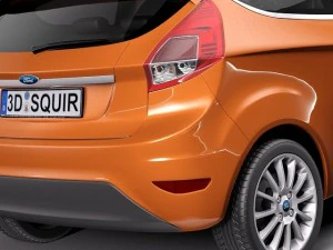 Fiesta 3-door 2013 3D Model