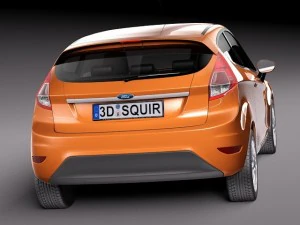Fiesta 3-door 2013 3D Model