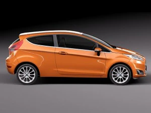 Fiesta 3-door 2013 3D Model