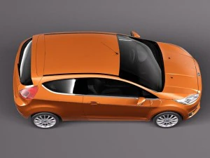 Fiesta 3-door 2013 3D Model