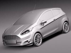 Fiesta 3-door 2013 3D Модель