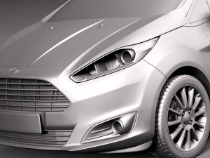 Fiesta 3-door 2013 3D Модель
