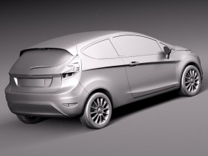 Fiesta 3-door 2013 3D Модель