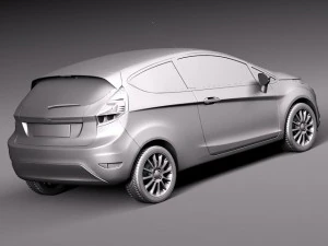 Fiesta 3-door 2013 3D Model