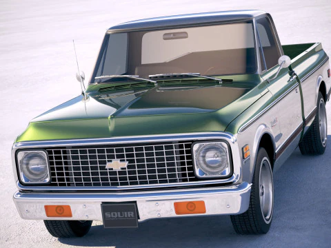 Chevrolet C10 Cheyenne 1972 Modello 3D