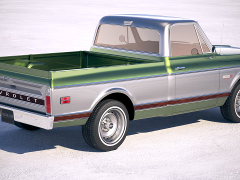 Chevrolet C10 Cheyenne 1972 Modello 3D