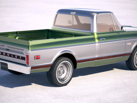 Chevrolet C10 Cheyenne 1972 Modello 3D