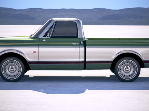 Chevrolet C10 Cheyenne 1972 Modello 3D