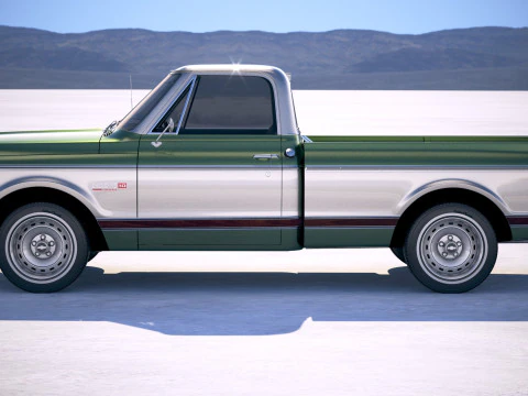 Chevrolet C10 Cheyenne 1972 Modello 3D