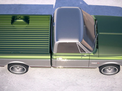 Chevrolet C10 Cheyenne 1972 Modello 3D