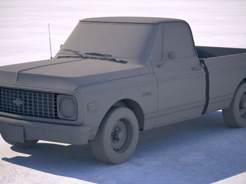 Chevrolet C10 Cheyenne 1972 Modello 3D