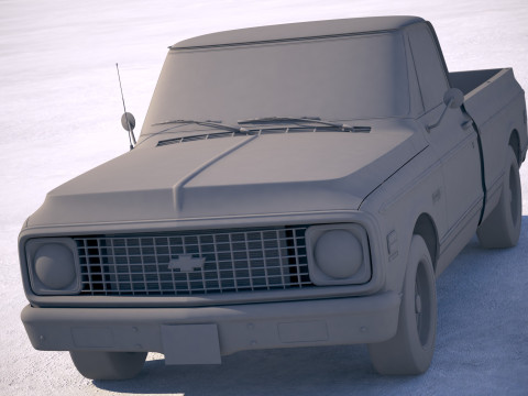 Chevrolet C10 Cheyenne 1972 Modello 3D
