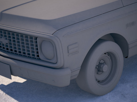 Chevrolet C10 Cheyenne 1972 Modello 3D