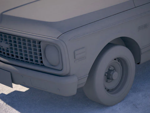 Chevrolet C10 Cheyenne 1972 Modello 3D