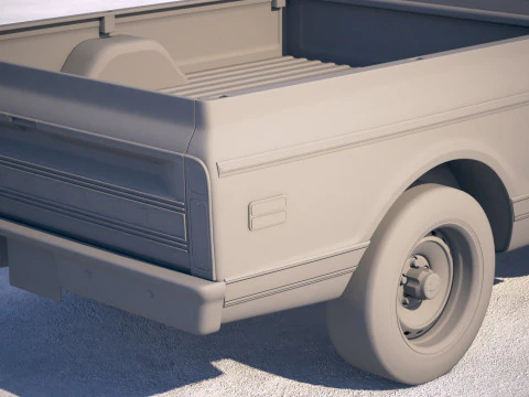 Chevrolet C10 Cheyenne 1972 Modello 3D