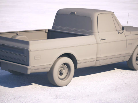 Chevrolet C10 Cheyenne 1972 Modello 3D