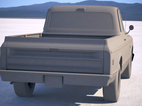 Chevrolet C10 Cheyenne 1972 Modello 3D
