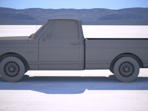 Chevrolet C10 Cheyenne 1972 Modello 3D