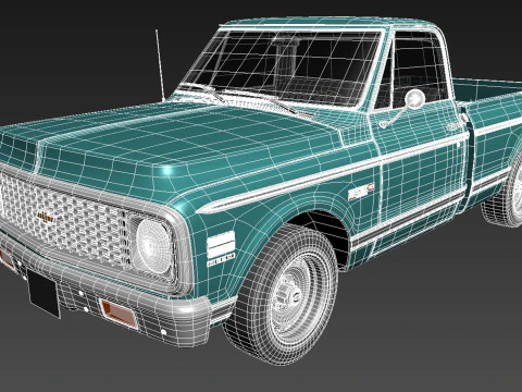 Chevrolet C10 Cheyenne 1972 Modello 3D