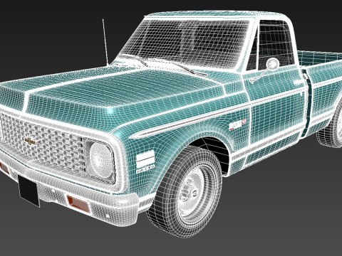 Chevrolet C10 Cheyenne 1972 Modello 3D