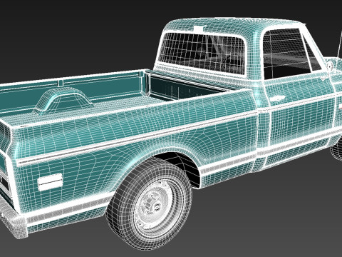 Chevrolet C10 Cheyenne 1972 Modello 3D