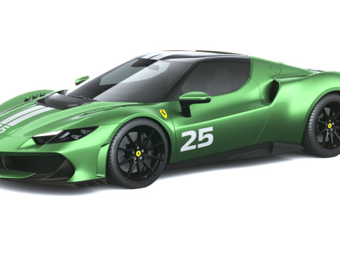 Ferrari 296 Speciale 2026 LwoPoly 3D Model