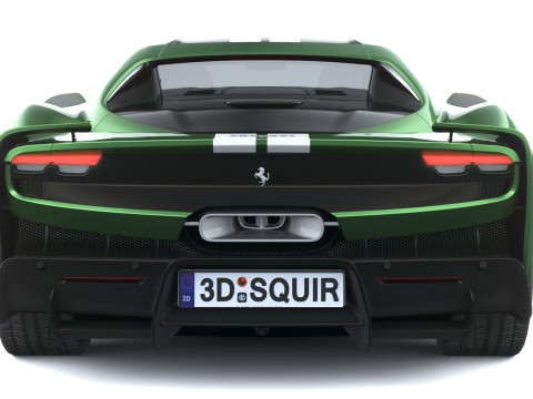 Ferrari 296 Speciale 2026 LowPoly 3D Модель